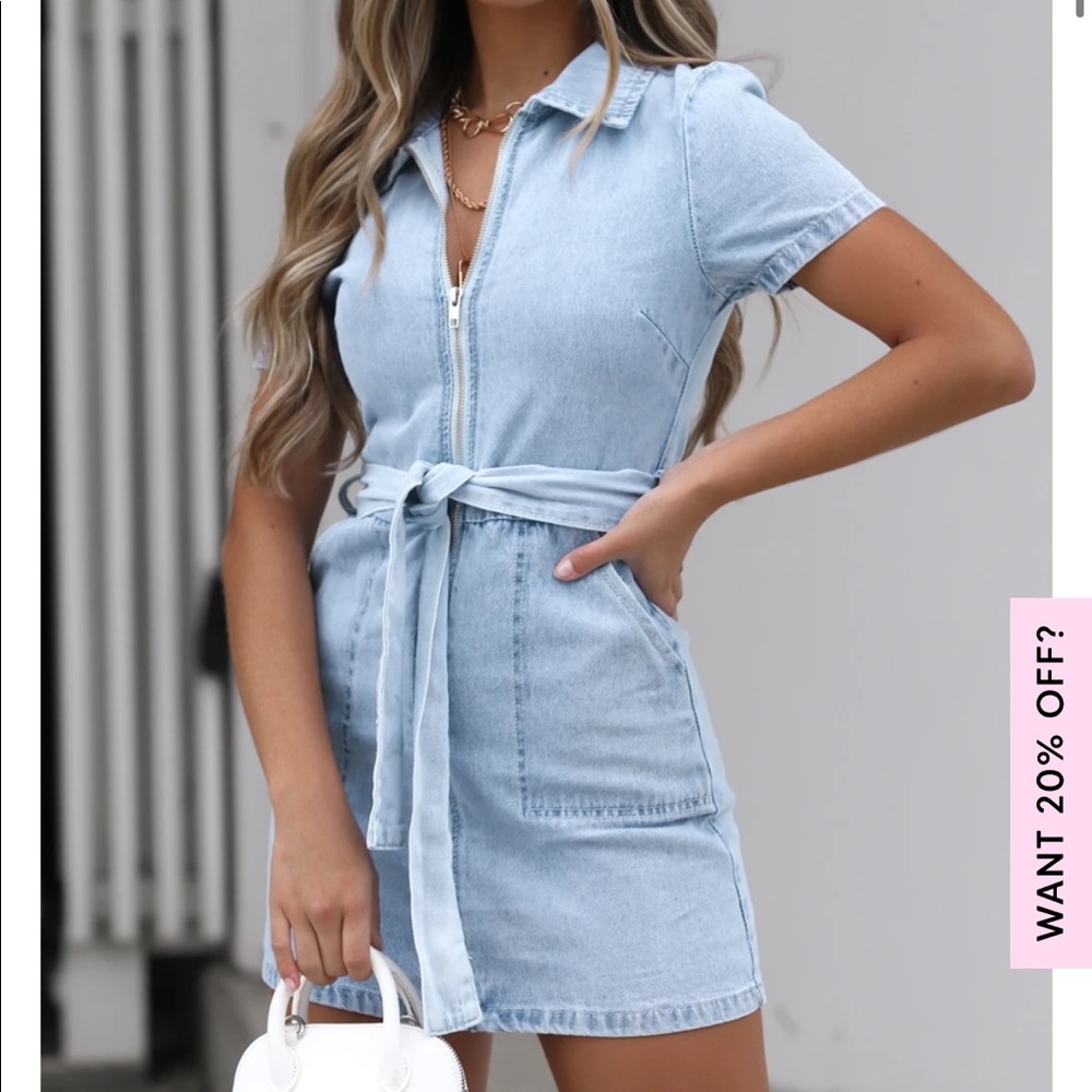 WhiteFox DENIM DRESS - BRAND NEW!